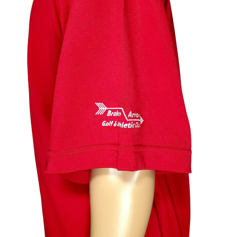 Men's FootJoy ProDry Red S/S Pique Performance Golf Polo Shirt XXL Arm Logo - Picture 3 of 6
